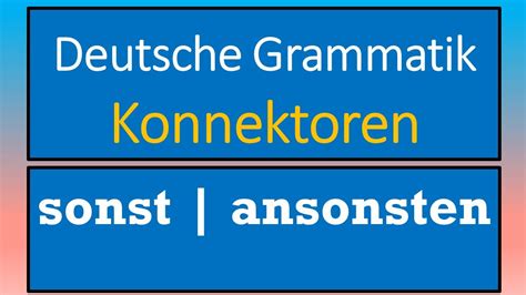 ansonsten englisch|ansonsten